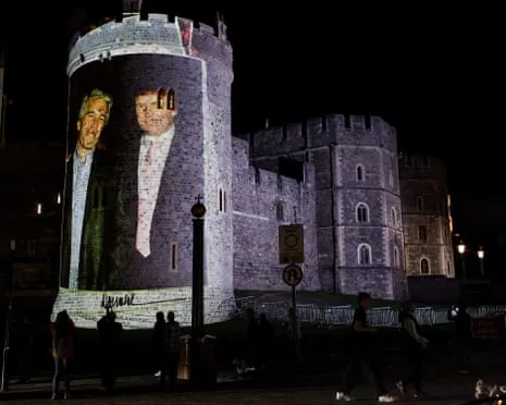 Four Individuals Apprehended Following Projections of Trump and Jeffrey Epstein Projected on Royal Windsor Castle