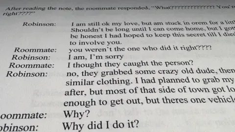 Full Conversation Log Involving Charlie Kirk Accused and Housemate