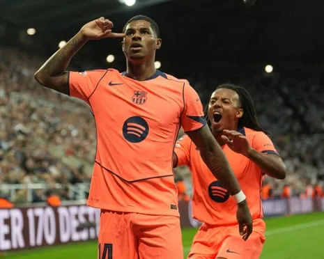 Striker spoils the Magpies' major evening and claims: ‘I am improving at the Catalan club’